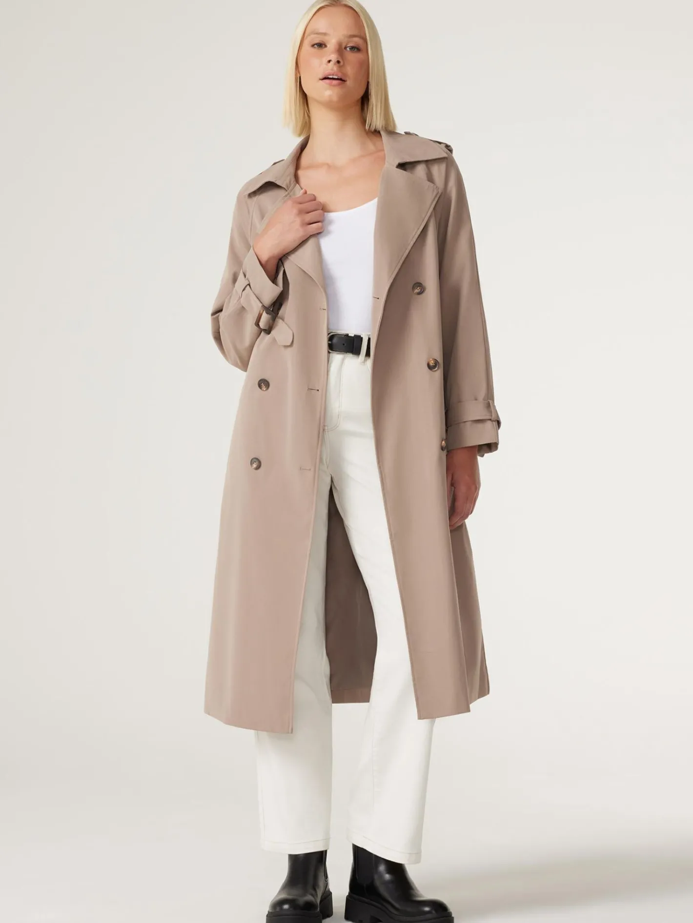 Women Jeanswest Amanda Relaxed Trench Coat