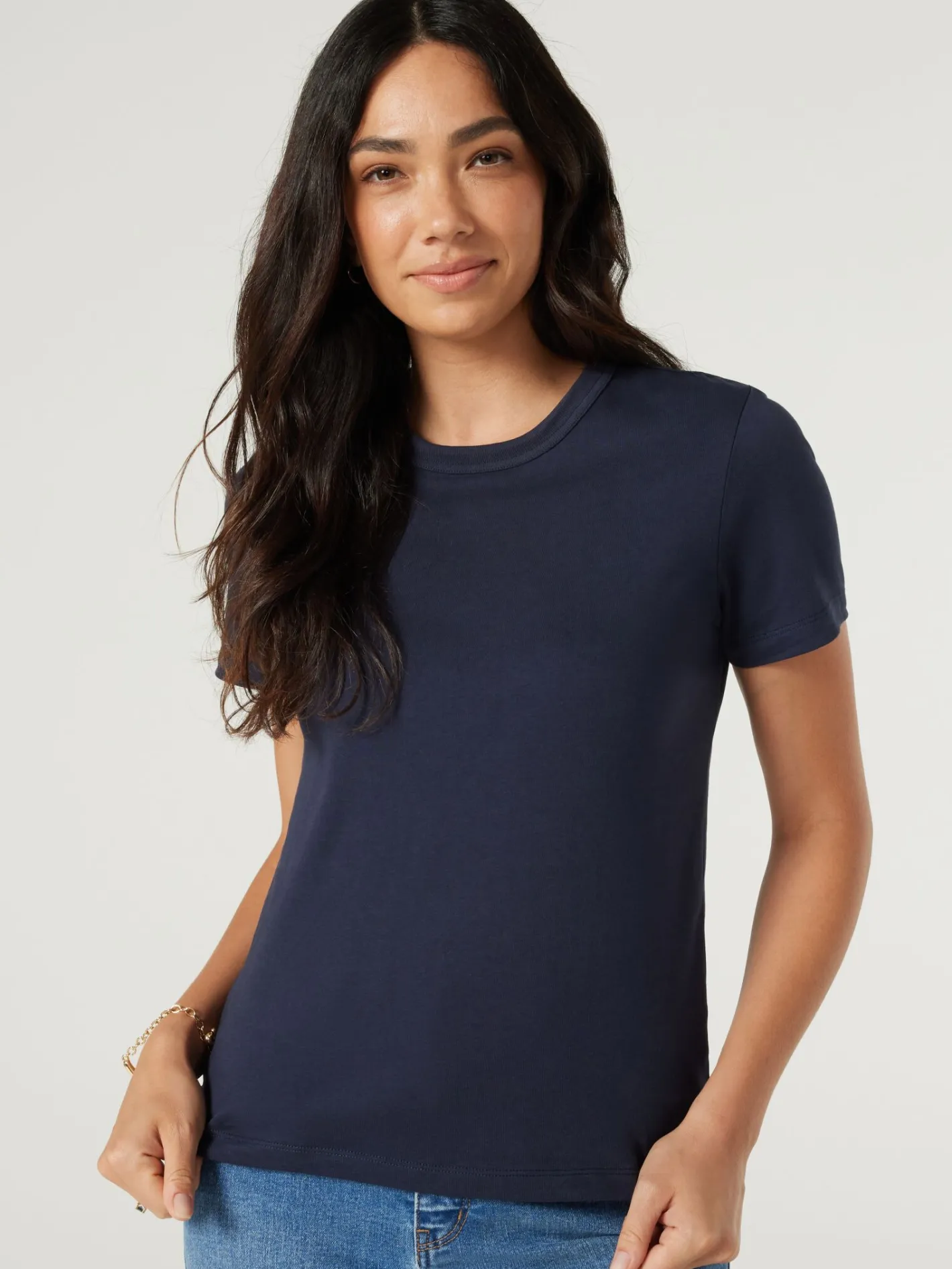 Women Jeanswest Classic Crew Neck Tee