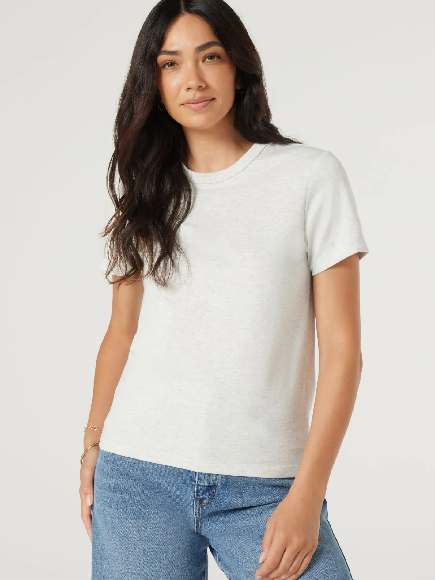 Women Jeanswest Classic Crew Neck Tee