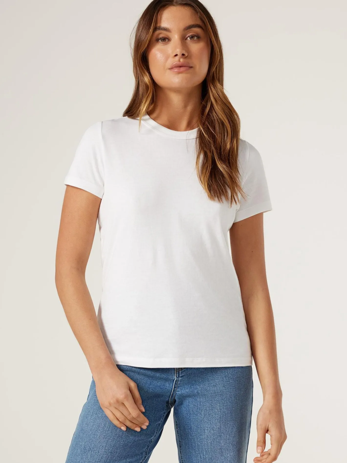 Women Jeanswest Classic Crew Neck Tee