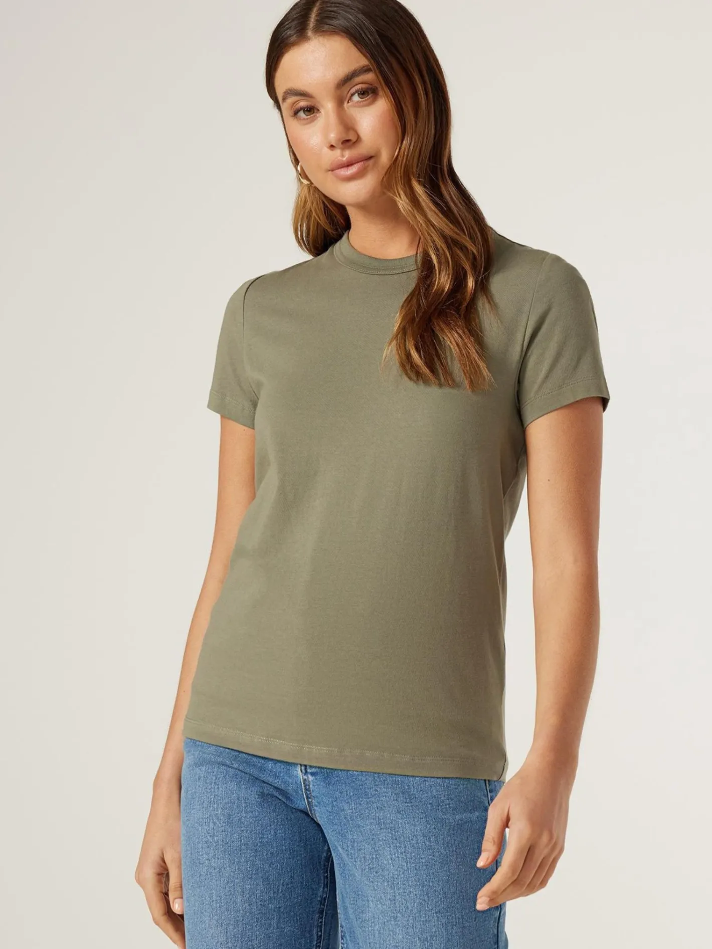 Women Jeanswest Classic Crew Neck Tee