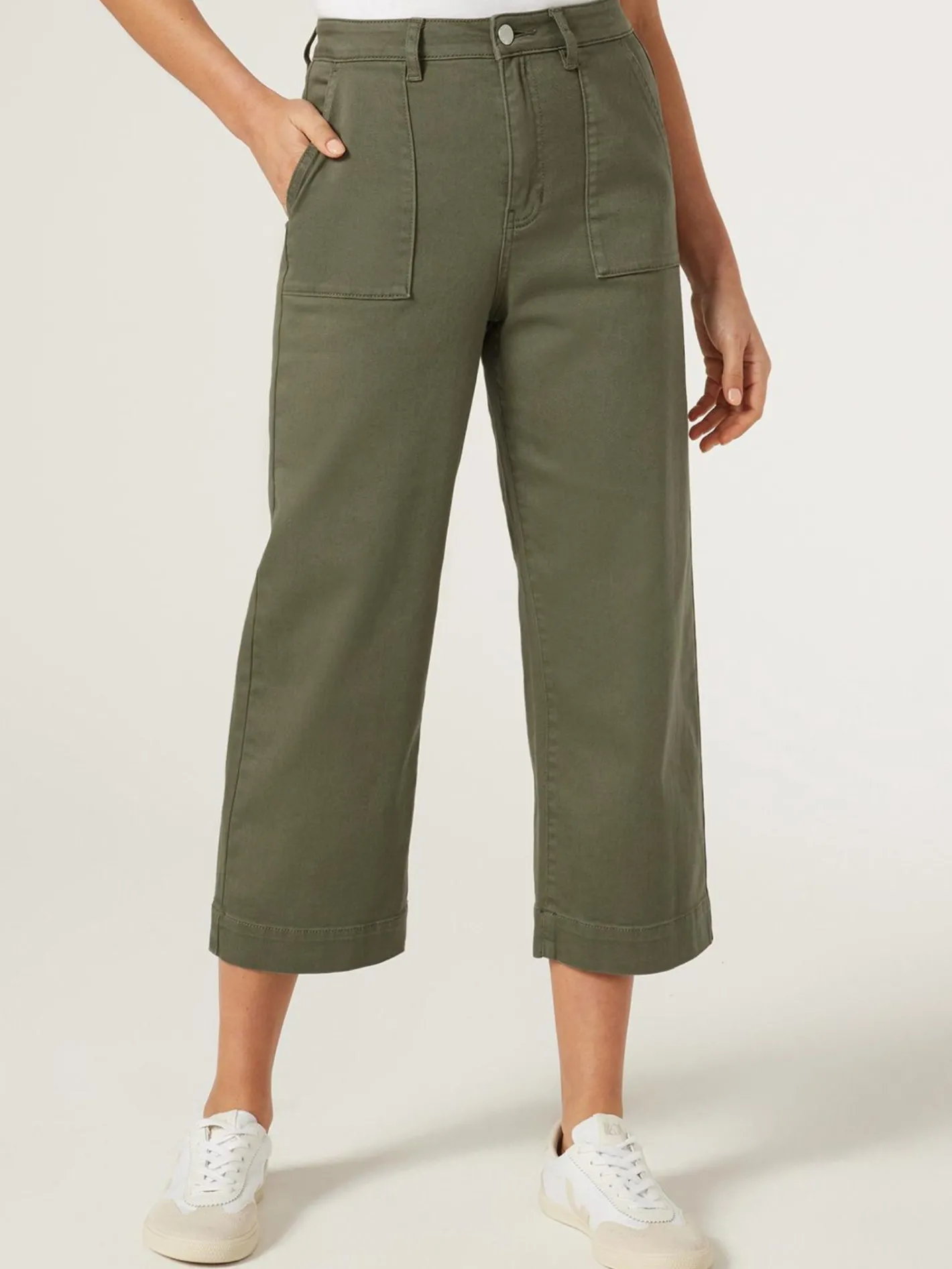 Women Jeanswest Kelsey Utility Relaxed Capri