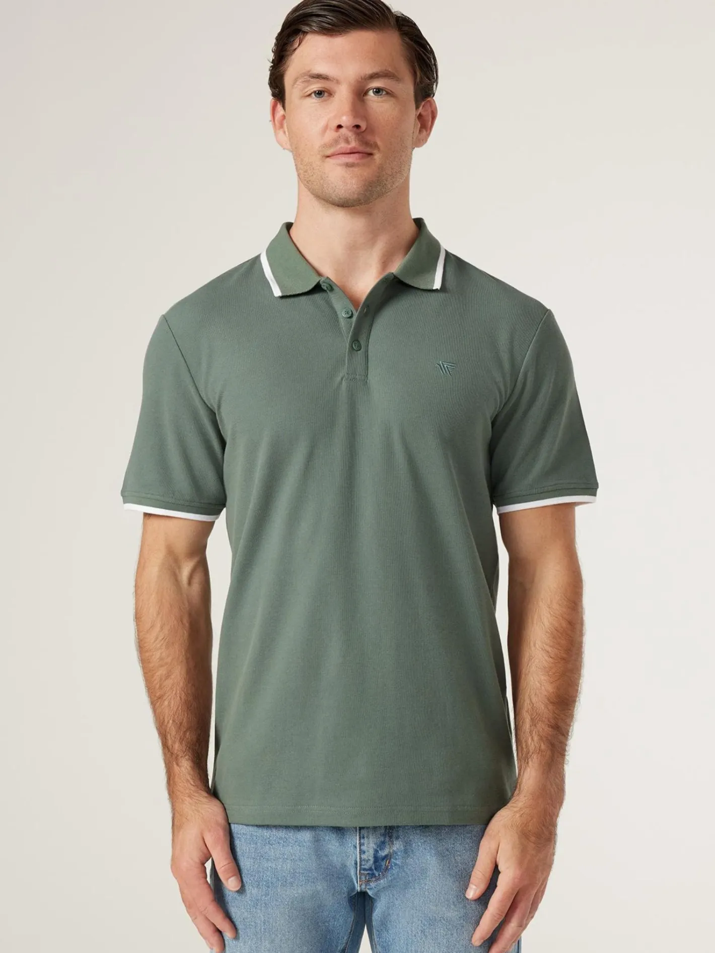 Jeanswest SS Nash Tipped Polo